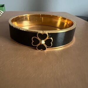 Kate Spade Elegant Black and Gold Bangle Bracelet